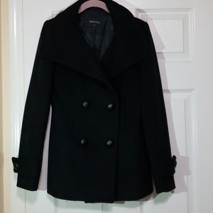 Aritzia Babaton Howell Wool Cashmere Peacoat Coat